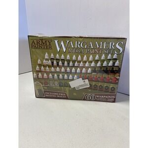 The Army Painter Wargamers Mega Paint Set Metallic Acrylics Washes Effects NIB